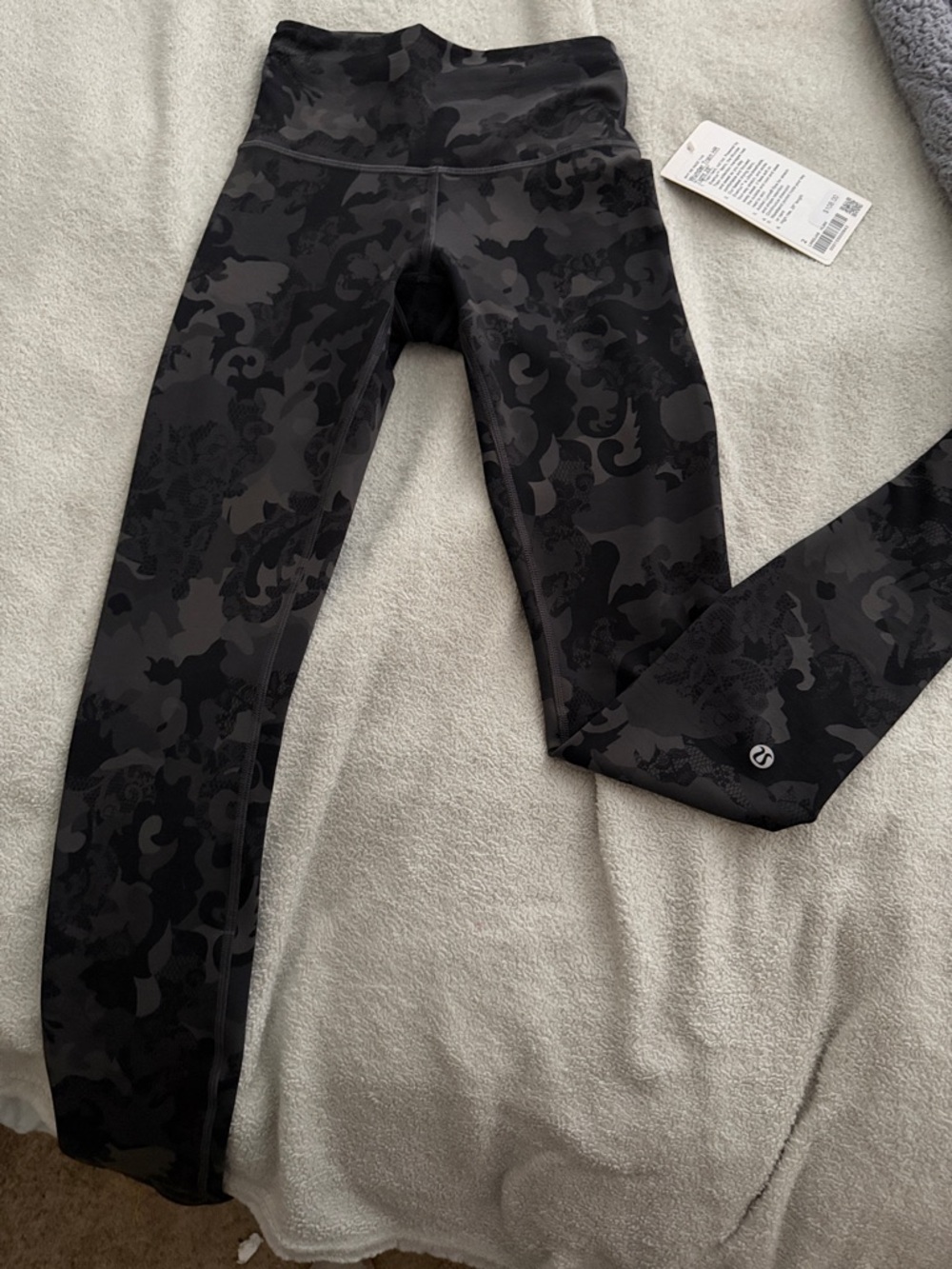 lululemon athletica Kids Black & Charcoal Camo Leggings